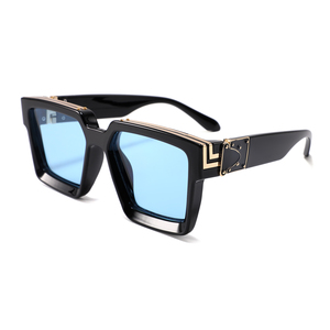 ホットスクエアフレームメガネメンズサングラスgafas de solゴールドメガネ高級レディーススクエア億万長者サングラス2021 - Product Image 2