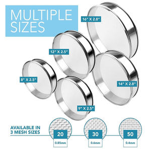 Saringan Kawat Baja Tahan Karat Anti Karat Tinggi untuk Pengayakan Getar, Saringan Penggolong Biji Kopi, Bubuk, dan Uji Kelas, Dilengkapi Pengelasan dan Pembengkokan - Product Image 5