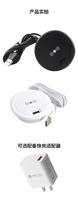 Produits écologiques 2024 Chargeur sans fil pour téléphone portable avec logo personnalisé et charge rapide de bureau intégré pour meubles
