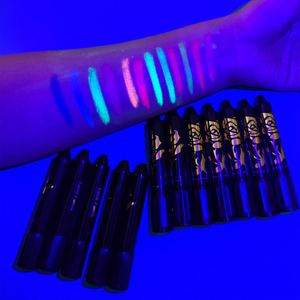 Professional UV Glow Crayon for Body Painting Glow-in-the-Dark Halloween Graffiti Water-Soluble Face Painting for Holiday <b>Makeup</b> - Product Image 3