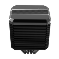 Alseye pendingin CPU, kipas pendingin PC Intel AMD Universal 4 pipa LED RGB performa tinggi 180W