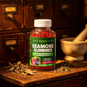 Gomitas de Musgo Marino OEM/ODM, 60 Unidades, con Alga Marina y Raíz de Bardana para Apoyo Inmunológico y Desintoxicación de la Tiroides, Sabor Natural a Bayas Mixtas - Product Image 4