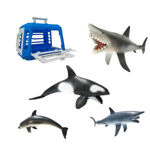 EPT promozione Dollartoys tartaruga granchi stella marina <span class=keywords><strong>Orca</strong></span> pesce nero balena corpo marino tigre squalo figura animale marino modello Set giocattolo - Product Image 1