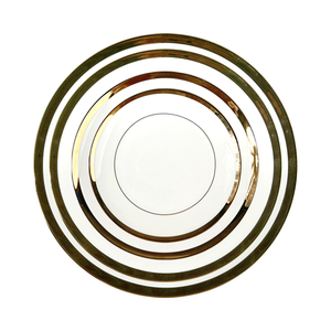 European Classic Design Gold Ceramic <b>Dinnerware</b> <b>Sets</b> Wholesale Service <b>for</b> Restaurants and Coffee Shops Wedding Gifts - Product Image 2