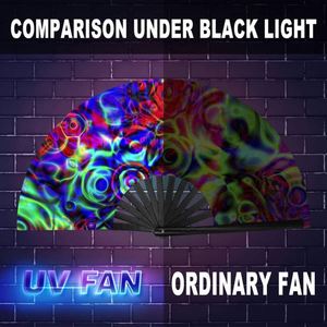 Ventilador de Mano Grande de Bambú con Logotipo Personalizado Grabado, Ventilador de Mano UV con Diseño Tallado para Eventos - Product Image 4