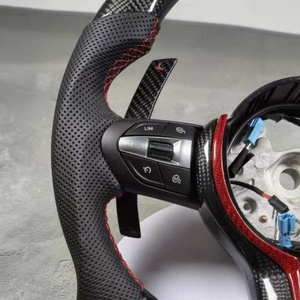 Volante de Fibra de Carbono Real con Paletas Anchas para <span class=keywords><strong>BMW</strong></span> F36 F20 M3 M4 F80 F82 E90 E91 E60 X5 F15 X6 F16 F10 F30 F32 <span class=keywords><strong>F60</strong></span> - Product Image 3