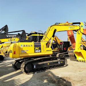 Bon état original japon KOMATSU PC160 pelle d'occasion 16 tonnes pc160-7 160-8 pelle de bâtiment agricole d'occasion - Product Image 3
