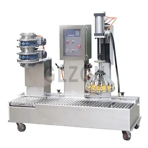 Automatic filling and capping filling machine is used for filling paste slurry/chemical liquid/real stone paint