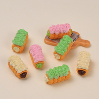 Décoration de scène de jeu miniature pour maison de poupée, mini gâteau aux fraises matcha, accessoires de poupée, jouets