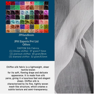 Tissu en mousseline de soie froissée en soie de mûrier 100% 37 grammes 7.5mm voile de style uni tissé en satin pour les mariages Textiles de maison imprimés filles