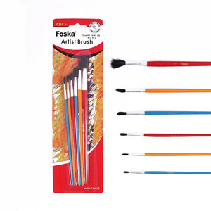 Kit de Pinceles Profesionales para Pintura Artística al Óleo y Pintura Facial con Mango de Madera Maciza, Virola de Níquel Antioxidante y Lana <span class=keywords><strong>Anti</strong></span>-caída - Product Image 1