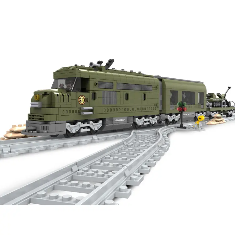 creative model game display military vehicles train bricks series famous compatible kids plastic army building blocks for adult