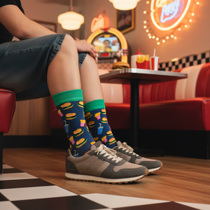 Chaussettes de restauration rapide tricotées, unisexes, livraison gratuite - Product Image 3
