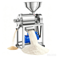 Machine à moudre les céréales humides et sèches portable, broyeur de maïs pour la production de poudre de céréales, d'aliments pour animaux et de grains de café