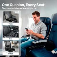 Coussin de siège de voyage gonflable pour avion avec technologie CloudAir, cellule d'air portable résistante aux perforations, imperméable, pour les longs trajets