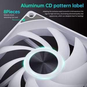 SNOWMAN 120mmサイレントPCゲームケースファン高気流冷却PWM油圧ベアリング付き超静かアルミヒートシンクボックス - Product Image 3