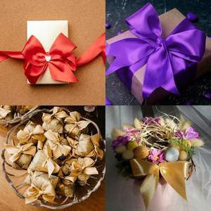 100 Yard Double Sided Satin <b>Ribbon</b> Roll 4 cm Wholesale - Product Image 4