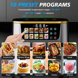 <span class=keywords><strong>Friggitrice</strong></span> <span class=keywords><strong>ad</strong></span> <span class=keywords><strong>Aria</strong></span> Elettrica Digitale Intelligente Commerciale e Industriale 8 Litri 15 Litri <span class=keywords><strong>in</strong></span> Acciaio Inox con Rivestimento - Product Image 2