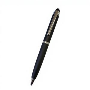 Stylo bille promotionnel noir mat en métal, écologique, personnalisé avec logo fait main pour le bureau – Vente en gros - Product Image 1