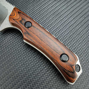 15017 nascosto Canyon Hunter manico in legno <span class=keywords><strong>coltello</strong></span> a lama fissa campeggio EDC <span class=keywords><strong>coltello</strong></span> <span class=keywords><strong>da</strong></span> caccia con fodero in pelle - Product Image 4
