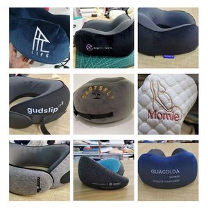 Wholesale Ergonomic <b>Memory</b> Foam <b>Pillow</b> for Naps Promotional Gift Portable U-shaped Neck Support Travel <b>Pillow</b> with Custom logo - Product Image 5