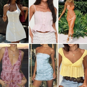 Ropa en Stock: Tops Cortos y Camisetas para Mujer, Ropa de Segunda Mano a Bajo Precio, Vestidos Casuales para Mujer, Envío Aleatorio - Product Image 2
