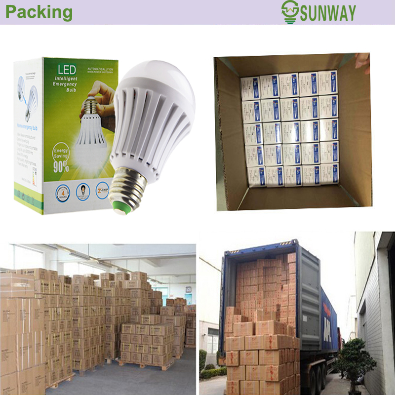 Factory Price 5w 7w 9w 12w 15w E26 E27 Rechargeable LED Emergency Bulb