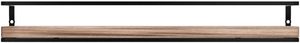 Étagères flottantes Meangood à fixer au mur, lot <span class=keywords><strong>de</strong></span> 2, design moderne rustique, 2,3 pouces d'épaisseur, <span class=keywords><strong>rangement</strong></span> pour la salle <span class=keywords><strong>de</strong></span> bain, la <span class=keywords><strong>douche</strong></span>, la chambre à coucher, le salon - Product Image 4