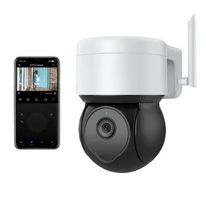 Cámara ip impermeable para exteriores, videocámara HD inalámbrica de 5MP, wifi 360, para seguridad del hogar, cctv, funciona con alexa y google home