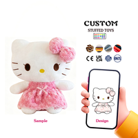 Peluche personnalisée Pomeranian, jouet réaliste en peluche douce, OEM ODM, logo et taille personnalisés pour cadeau ou décoration