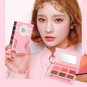 พาเลทอายแช<span class=keywords><strong>โด</strong></span>ว์<span class=keywords><strong>แบบ</strong></span>ผงกด6สีประกายระยิบระยับกันน้ำติดทนนานกำหนดเอง - Product Image 5