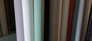 Película de pvc para interiores de muebles, película de melamina de <span class=keywords><strong>vinilo</strong></span> al vacío, película verde militar, lámina de membrana de pvc - Product Image 3