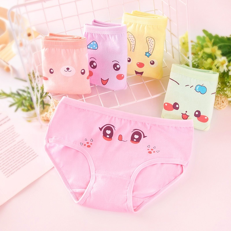 Culottes Volants Imprimé Enfant DUDUFUN Lot De 4 Sous-vêtements En Coton Pour Filles Et Cache Couche Bebe Fille