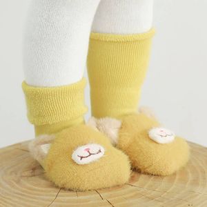 Chaussettes bébé en polaire 3D pour garçon et fille, motif lapin, pour Noël, sans risque de fragilité, en <span class=keywords><strong>laine</strong></span>, pour nouveau-né - Product Image 4
