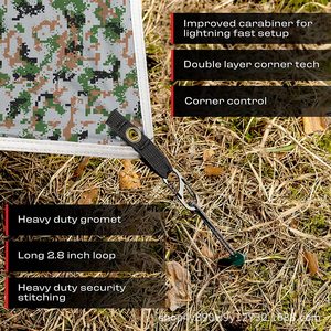 Lona Woqi de 365x300 cm, de nylon impermeable, para uso en exteriores, como refugio para hamacas y carpas. - Product Image 2