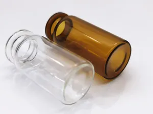 Clear Glass Vials with Rubber <b>Stopper</b> Small Capacity Sample <b>Bottles</b> for home use - Product Image 4