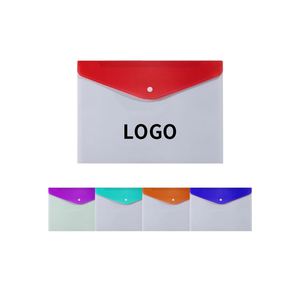 Promotion Plastic Document <b>Folder</b> PP A5 Custom Snap Button Office <b>File</b> <b>Folder</b> for Business - Product Image 1