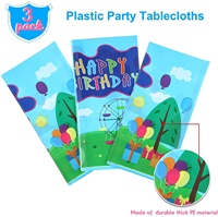 Party dekorationen Alles Gute zum Geburtstag Tischdecke Kunststoff Einweg Tischdecke für Kinder Baby Geburtstags feier