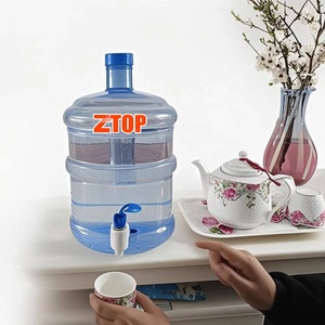 Source Factory 20 Liter Five-<strong>gallon</strong> Plastic <strong>5</strong> <strong>Gallon</strong> <strong>Jug</strong> <strong>Water</strong> Bottle <strong>with</strong> <strong>Faucet</strong> - Product Image 2