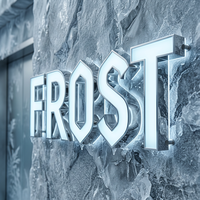 Lettres en relief 3D LED étanches pour enseignes publicitaires de magasins commerciaux