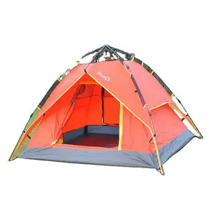 Manufacturer Outdoor Waterproof 2-4 Person Hiking Portable Beach Folding Automatic Pop up Instant Camping Tent