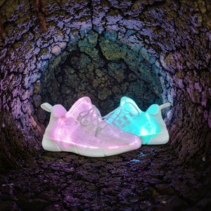 Nuevos Zapatos de Skate con Cordones para Niños, Lámpara de Fibra Óptica LED, Carga USB, Siete Luces de Colores, Transpirables, para Verano, Primavera y Otoño - Product Image 2