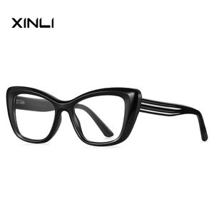 XINLI2172 Women's Animal Print Butterfly Shape Optical Eyewear Frame Hot Sale Anti Blue <b>Light</b> <b>Reading</b> <b>Glasses</b> TR90 Material - Product Image 1