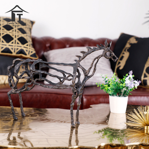 Los animales caballo escultura de mesa decoración de metal antiguo decoración para el <span class=keywords><strong>hogar</strong></span> - Product Image 6