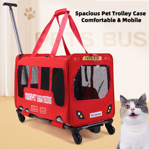 Pembawa hewan peliharaan yang dapat dilipat untuk kucing dan anjing roda yang dapat dilepas, untuk keturunan Kecil & sedang, bagus untuk perjalanan - Product Image 6