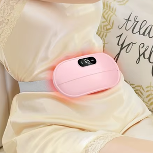 Almohadilla Térmica Menstrual Inalámbrica con Pantalla Digital, Alivia el Dolor, Masajeador de Cintura Inteligente, Material ABS, Función Musical - Product Image 1