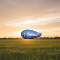 Ballon publicitaire géant en PVC gonflable à l'hélium, personnalisé, portable, moderne, imprimé à l'écran