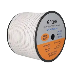 Spt-2 Cable 18awg 2cords 1000ft SPT-2 Flexible Parallel Wires Cables Cord For Lights Extend