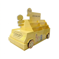 Support d'affichage de train de jouets en carton pliable écologique personnalisé pour supermarché