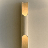 Applique murale finition blanc aspect plâtre, lampes murales personnalisées, éclairage mural moderne, luminaire LED minimaliste